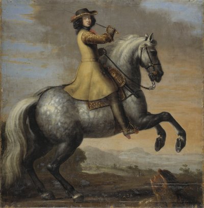 XI. Károly svéd király lóháton, 1672 alkotó: David Klöcker Ehrenstrahl