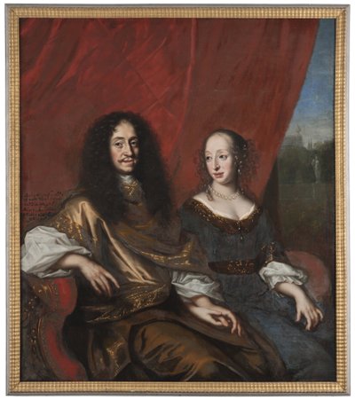 Gustav Adolf, 1633-1695, Mecklenburg-Güstrow hercege. Magdalena Sibylla, 1631-1719, Holsteinból alkotó: David Klöcker Ehrenstrahl