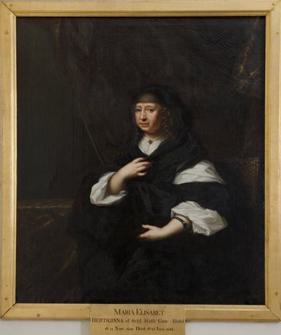 Mária Erzsébet, 1610-1684, szász hercegnő, Holstein-Gottorp hercegnéje alkotó: David Klöcker Ehrenstrahl