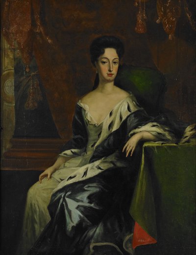 Hedvig Sofia svéd hercegnő, Holstein-Gottorp hercegnő portréja 1681-1708, XVII. század vége. alkotó: David Krafft von