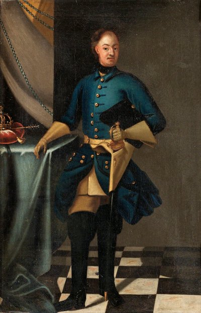 XII. Károly svéd király portréja 1682-1718, c. 1716 alkotó: David Krafft von