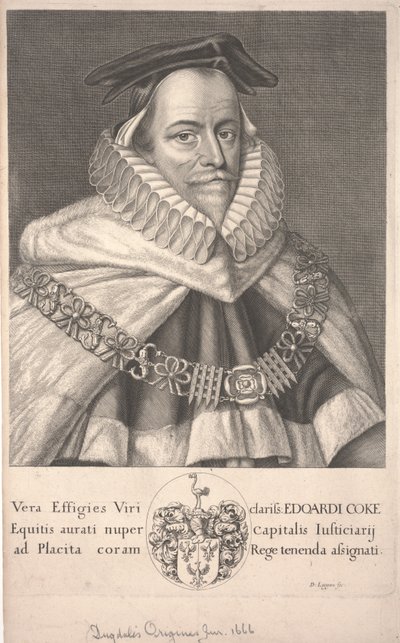 Edward Coke alkotó: David Loggan