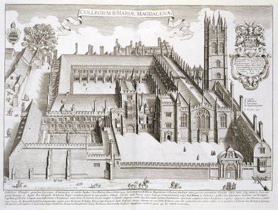 Az oxfordi Magdalen College az 1675-ben megjelent „Oxonia Illustrata”-ból alkotó: David Loggan
