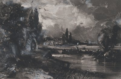 Egy malom, 1829. alkotó: David Lucas