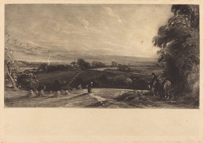 Őszi naplemente alkotó: David Lucas after John Constable