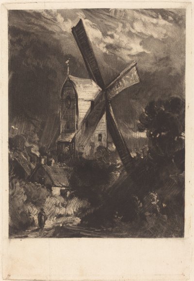 Malom Brighton közelében alkotó: David Lucas after John Constable