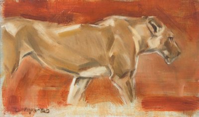 Lioness, 2019 (olaj, vászon) alkotó: David Mayer