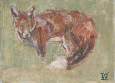 Red Fox, 2022 (olaj, vászon) alkotó: David Mayer