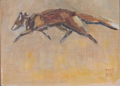 Red Fox, 2022 (olaj, vászon) alkotó: David Mayer