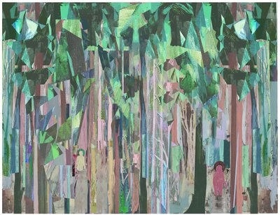 Spaces In Between, 2017 vegyes technika fapanelen alkotó: David McConochie