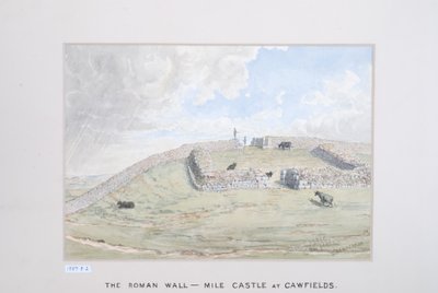 A római fal – Mile kastély Cawfieldsben, 1880-89 (wc papíron) alkotó: David Mossman