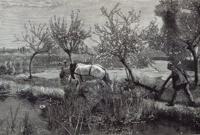 „Egy kis farm, jól megművelt”, Pikárdia, a „Szabadidő órából”, 1888 alkotó: David Murray