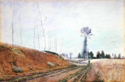 Útszéli legelő Picardia-ban, 1887 körül (gouache, papír) alkotó: David Murray