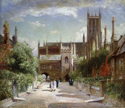 The Vicars" Close, Wells Cathedral, 1924 alkotó: David Murray