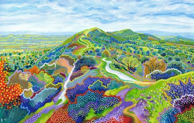 Malvern Perseverance Hill, 2023 (akril, papír) alkotó: David Newton