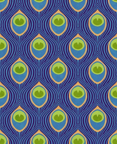 Peacock Blue, 2019 (digitális vegyes technika) alkotó: David Newton
