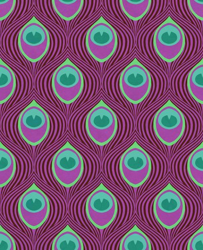 Peacock Magenta, 2019 (digitális vegyes technika) alkotó: David Newton