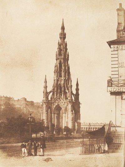 Edinburgh. A Scott-emlékmű, 1843-47. Alkotók: David Octavius Hill, Robert Adamson, Hill & Adamson. alkotó: Hill and Adamson