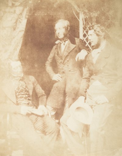 Ogilvie Fairly, Hamilton kapitány és Gilmore, 1843-47. Alkotók: David Octavius Hill, Robert Adamson, Hill & Adamson. alkotó: Hill and Adamson