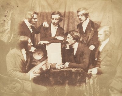 Prof. Fraser, Rev. Welsh, Rev. Hamilton és Three Other Men, 1843-47. Alkotók: David Octavius Hill, Robert Adamson, Hill & Adamson. alkotó: Hill and Adamson