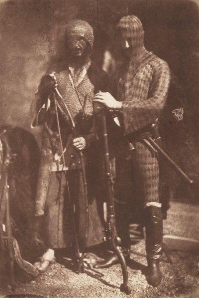 Afgán vagy cirkász páncél,1843 (fénykép) alkotó: David Octavius Hill
