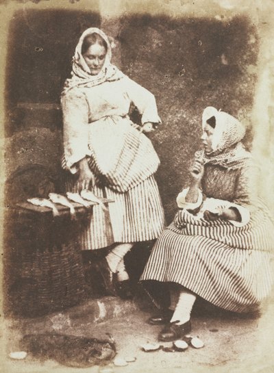 Newhaven Fishwives, Jeanie Wilson és Annie Linton alkotó: David Octavius Hill