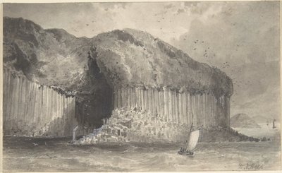 Kilátás Fingal barlangjára alkotó: David Octavius Hill