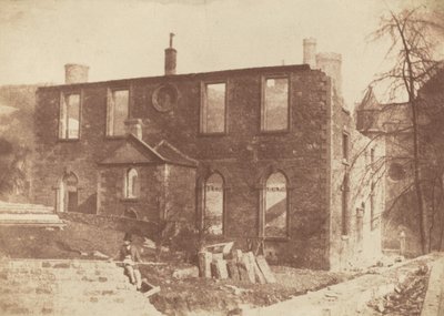 Lady Glenorchy kápolnája bontás közben, a Waverley állomás helyén alkotó: David Octavius Hill and Robert Adamson