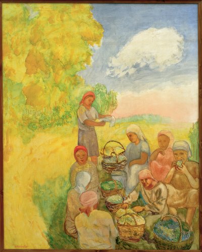 Brigád szünetben alkotó: David Petrowitsch Sterenberg