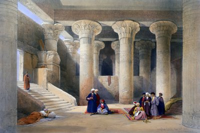 „Az esnai templom belseje, Felső-Egyiptom”, 1838 alkotó: David Roberts, Louis Haghe