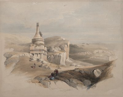 Absalom oszlopa, Jószáfát-völgy alkotó: David Roberts
