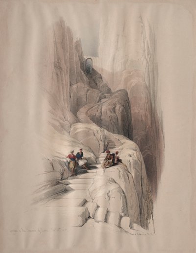 Feljutás a Sínai-hegyre, 1839. alkotó: David Roberts