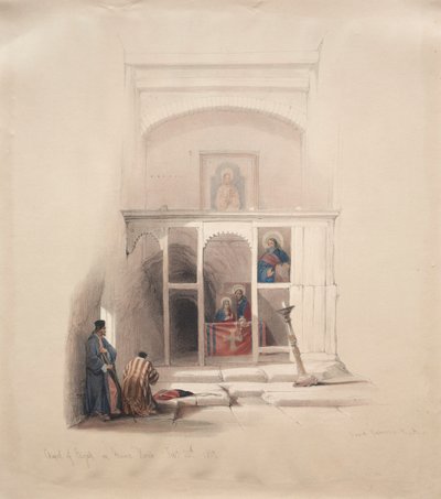 Illés kápolnája a Hóreb hegyén alkotó: David Roberts
