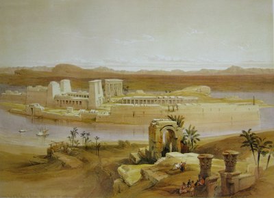 David Roberts Temple Island Philae alkotó: David Roberts