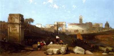 Titus boltíve Rómában alkotó: David Roberts