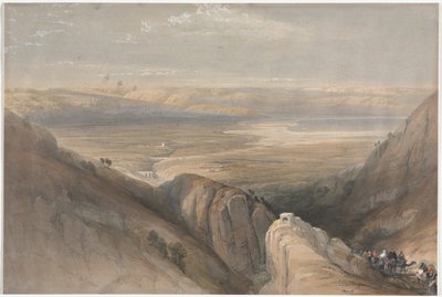 Leereszkedés a Jordán-völgyből alkotó: David Roberts