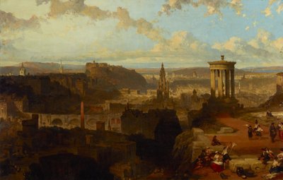 Edinburgh a Calton Hillről alkotó: David Roberts