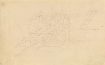 Farm Cart Dolban, 1843 alkotó: David Roberts