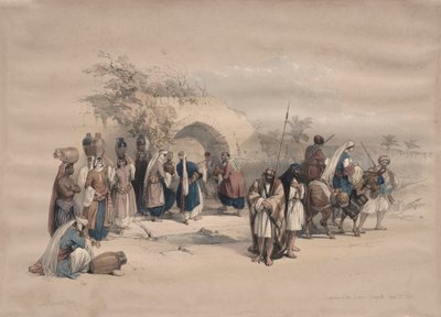 Szűz kútja, Názáret alkotó: David Roberts