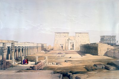 Grand Approach to the Temple of Philae, Núbia, 19. század alkotó: David Roberts