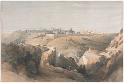 Jeruzsálem az Olajfák hegyéről, 1839. alkotó: David Roberts