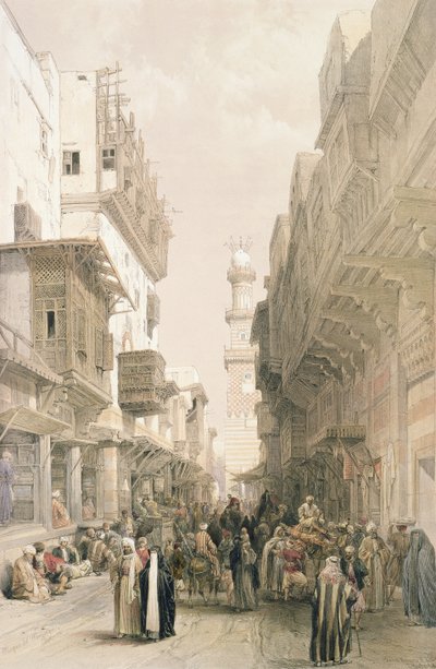 Mosque El Mooristan, Kairó, Egyiptomból és Núbiából, Vol.3 alkotó: David Roberts