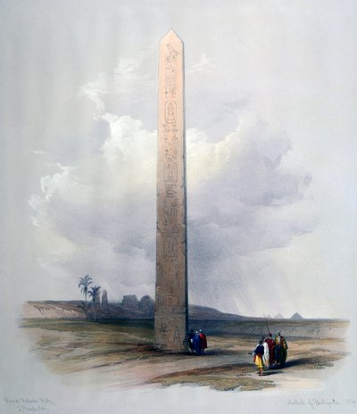 Héliopoliszi obeliszk, 1839. alkotó: David Roberts