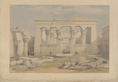 A kalabsai templom portikusa, Núbia alkotó: David Roberts