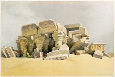 „Kom Ombo templomának romjai”, Egyiptom, 1845 alkotó: David Roberts