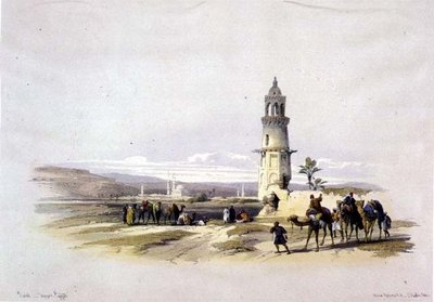 Sioul, Felső-Egyiptom, "Egyiptom és Núbia", 1. kötet (litográfia) alkotó: David Roberts