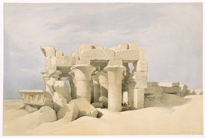 Szobek és Horuss temploma Kom Ombóban, Egyiptom, 19. század alkotó: David Roberts