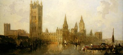 A Parlament háza (olaj, vászon) alkotó: David Roberts