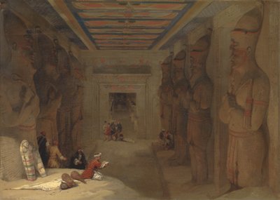 A Nagy Templom hiposztílus-csarnoka Abu Szimbelben (Egyiptom) alkotó: David Roberts