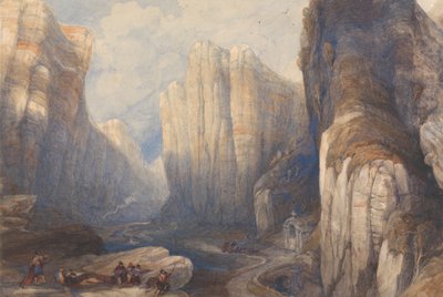 A Pancorbo-hágó, a Pireneusok alkotó: David Roberts